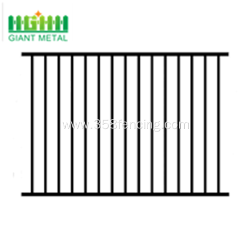 Factory price spear double rail steel fence panel